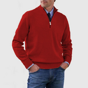 Herrenpullover Mit Halbem Reißverschluss | Langarm