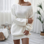 SERILDA - SCHULTERFREIES STRICKKLEID