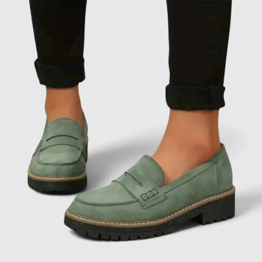 Michaela | Damen Slip-On Chunky Loafer Schuhe
