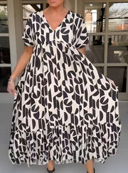 Colette | Flüssiges Kleid mit V-Ausschnitt