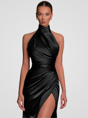 SATIN ROYALTY KLEID