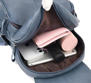 Eleganter Lederrucksack mit großzügigem Stauraum