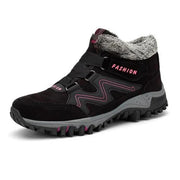 Wasserdichte Damen-Wanderschuhe mit Kunstfellfutter – Warme und rutschfeste Outdoor-Boots