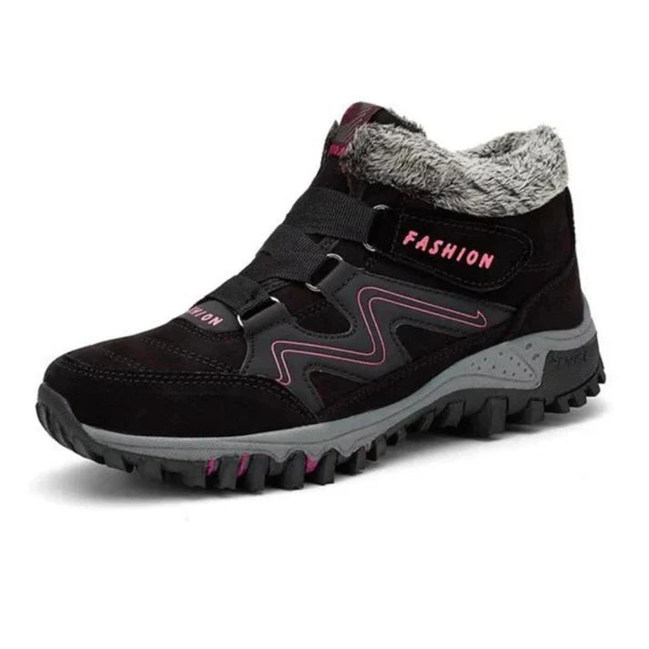 Wasserdichte Damen-Wanderschuhe mit Kunstfellfutter – Warme und rutschfeste Outdoor-Boots