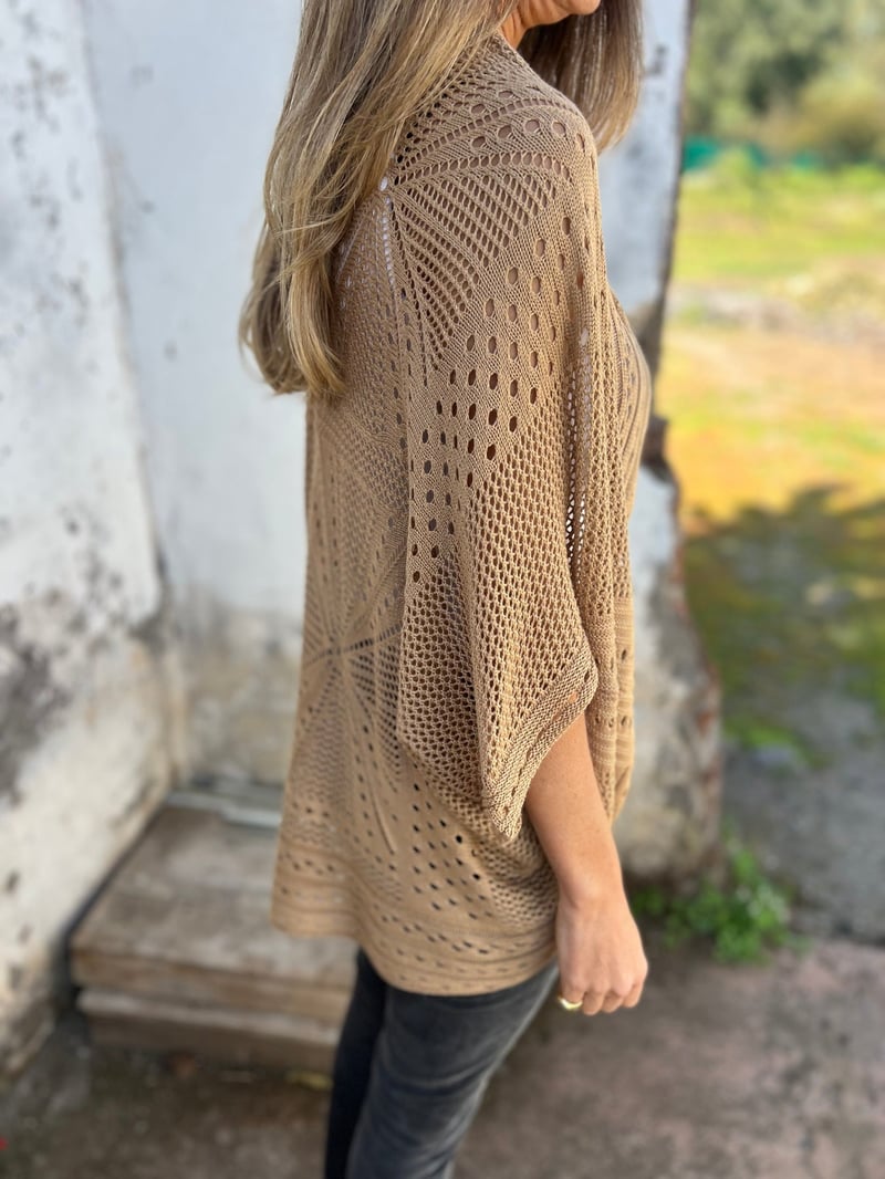 Veronique – Cardigan Mit Halben Ärmeln