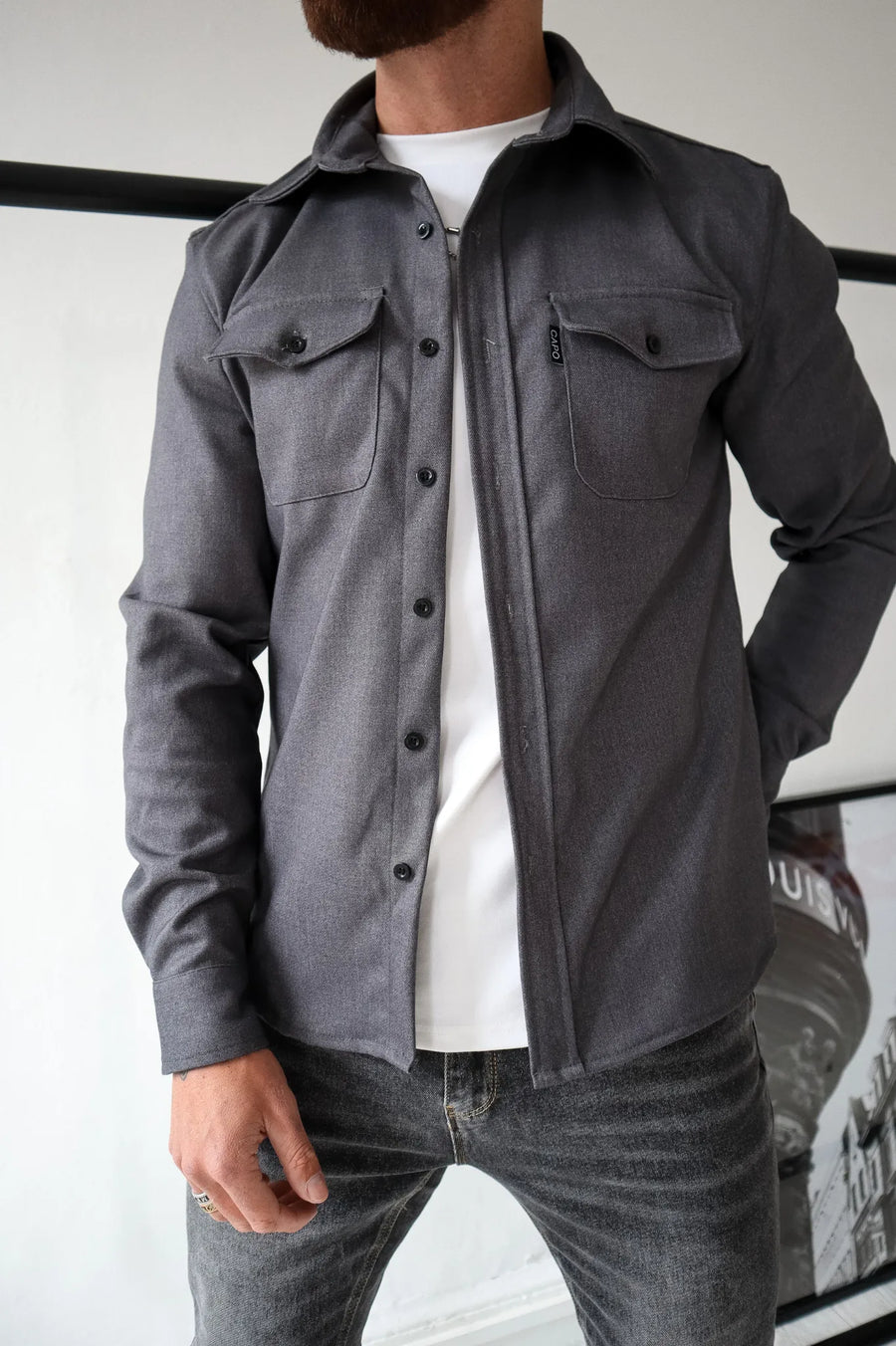 Moderne Herren-Hemdjacke