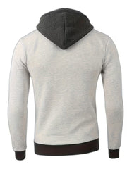 Griffiths – Langärmeliger Kapuzenpullover mit Viertel Reißverschluss