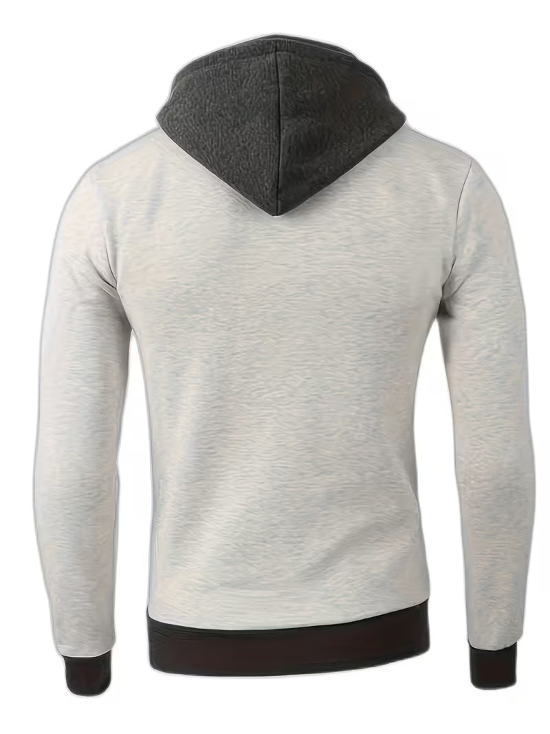 Griffiths – Langärmeliger Kapuzenpullover mit Viertel Reißverschluss
