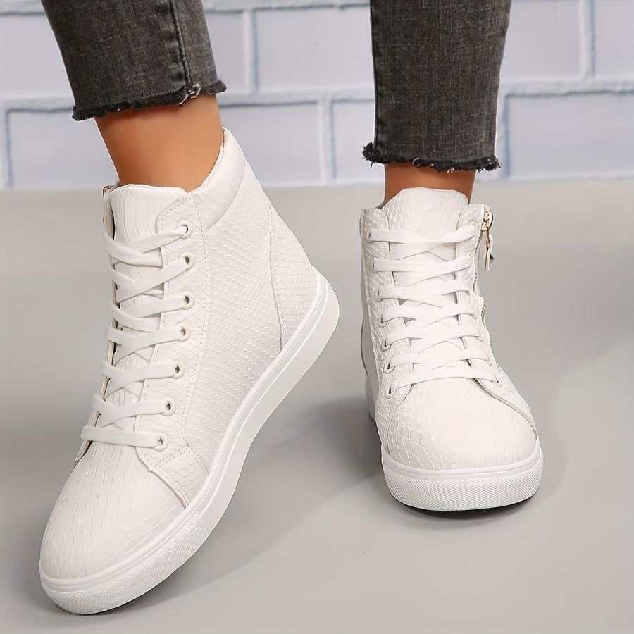 Heidi-Mode | Einfache Lässige Sneakers mit Reißverschluss
