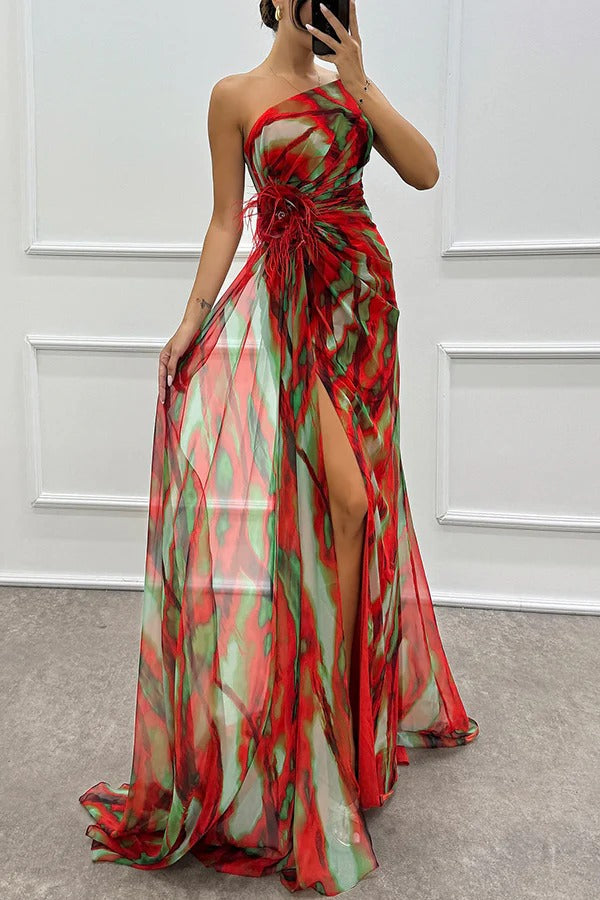 Fenna™ - Lebendige Elegante Drapierte Kleid
