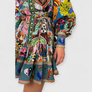 Nerissa |  Minikleid mit Graffitidruck