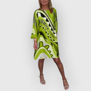 ESTELLE | ELEGANTES besticktes MIDI-KLEID