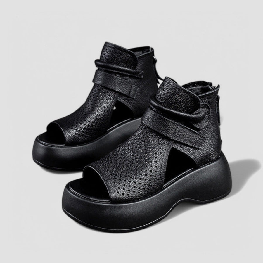 Eden | Vintage-Plateausandalen