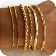 Isabella Vernetta Gold Bracelet Set