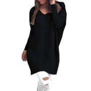 Damen Freizeit Strickpullover Mit V-Ausschnitt | Oversized