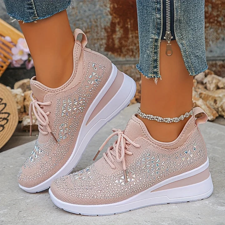 Giselle – Orthopädische Sneakers mit funkelnden Strasssteinen