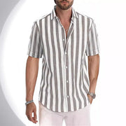 Heidi Mode | Herren Hemd mit gestreiftem Revers