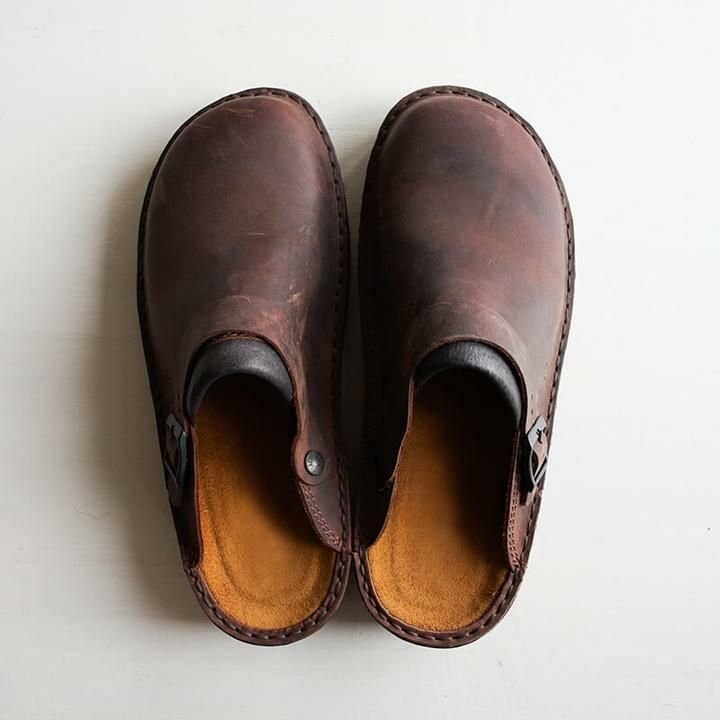Luxus Orthopädische Unisex Lederpantoffeln für Höchsten Komfort