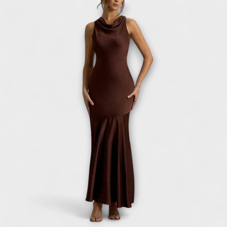 Lennon - Elegantes Satin-Maxi-Kleid