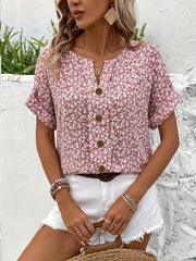 Doris | Damen Schicke Bluse mit Floralem Sommerprint