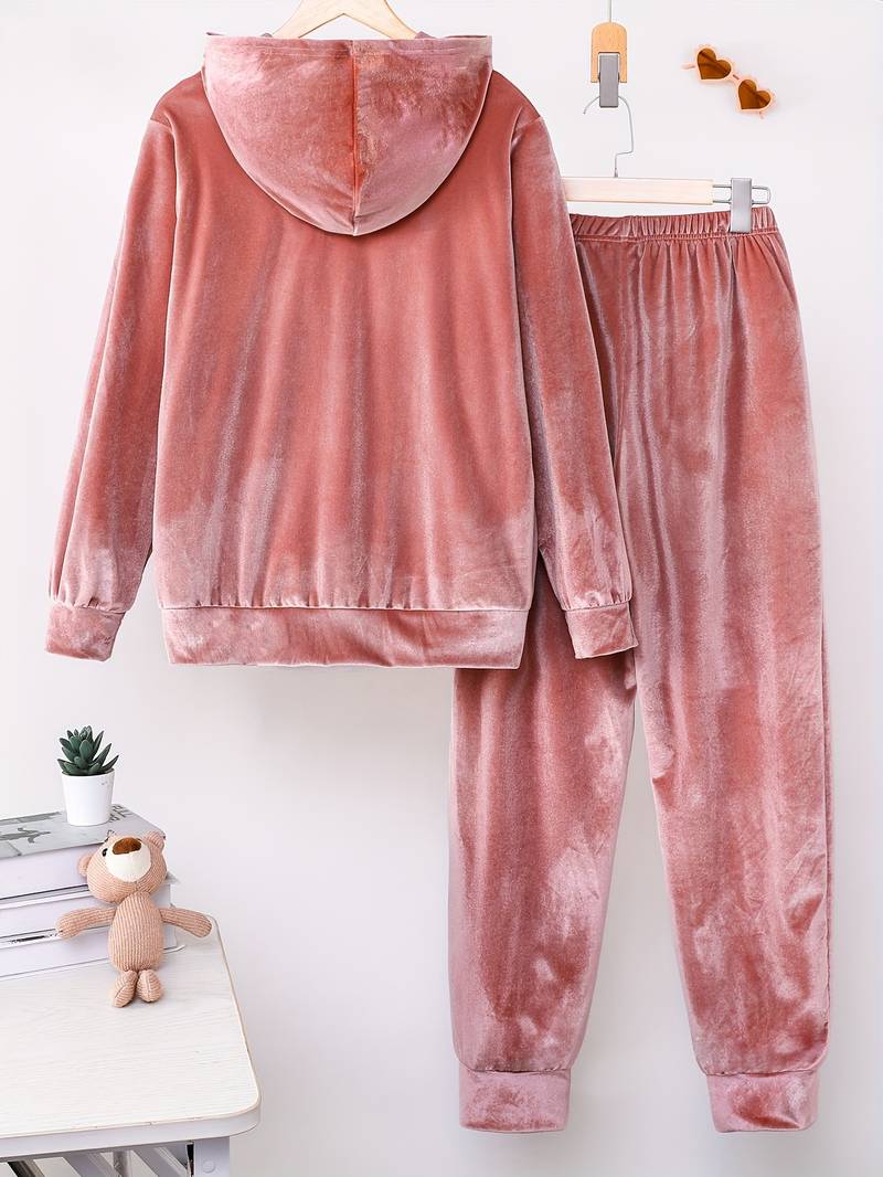 Tiferet - Elegantes Set Aus Kapuzen Pullover Und Hose