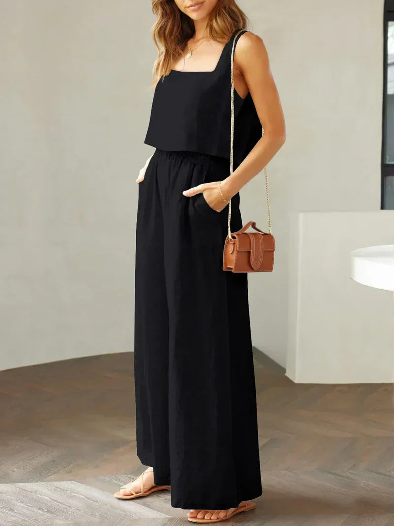 Isabella | Damen Set aus Top und Hose für stilvolle Outfits