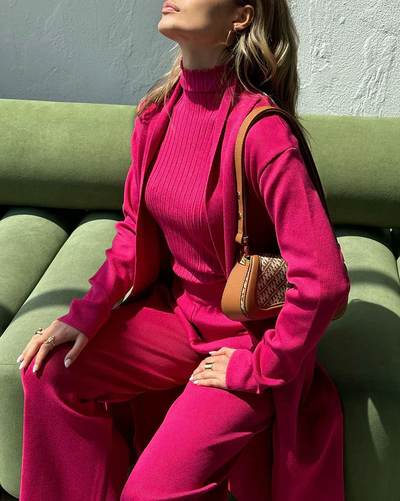 Monika | Dreiteiliges Kuschel-Set für Damen