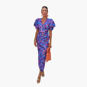 Midikleid mit Puffärmeln - Elegantes Damen Sommeroutfit
