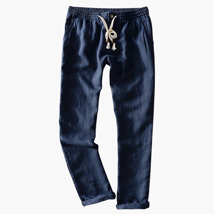 Herren Sommerhose mit elastischem Bund und Kordelzug