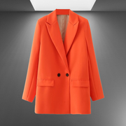 Damen-Doppelreihiger Blazer für das Büro, Vintage-Mantel