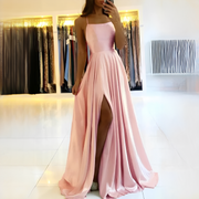 Shamcy - Stilvolles langes Kleid mit Schlitz