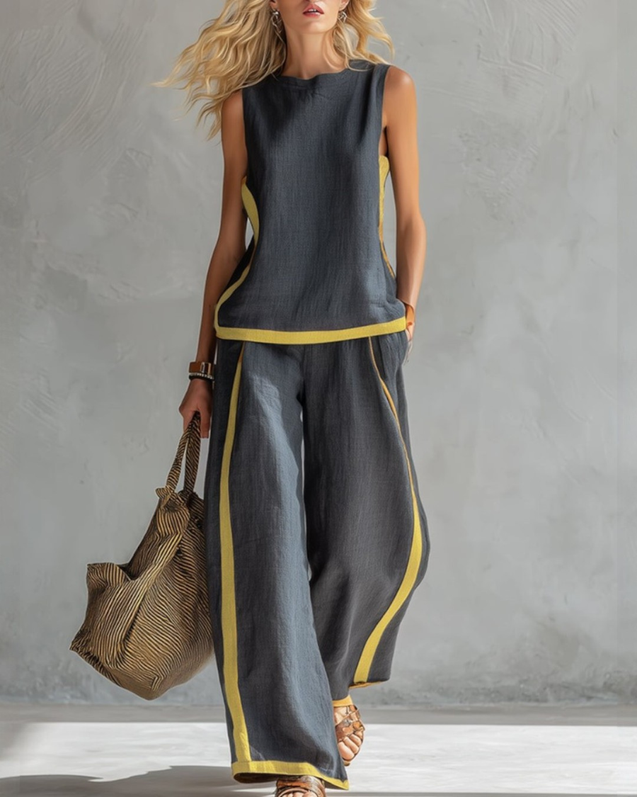 Alina | Elegantes Set mit weiter Hose