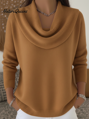 Eva™ | Zarte und elegante einfarbige Bluse mit Rüschen am Kragen