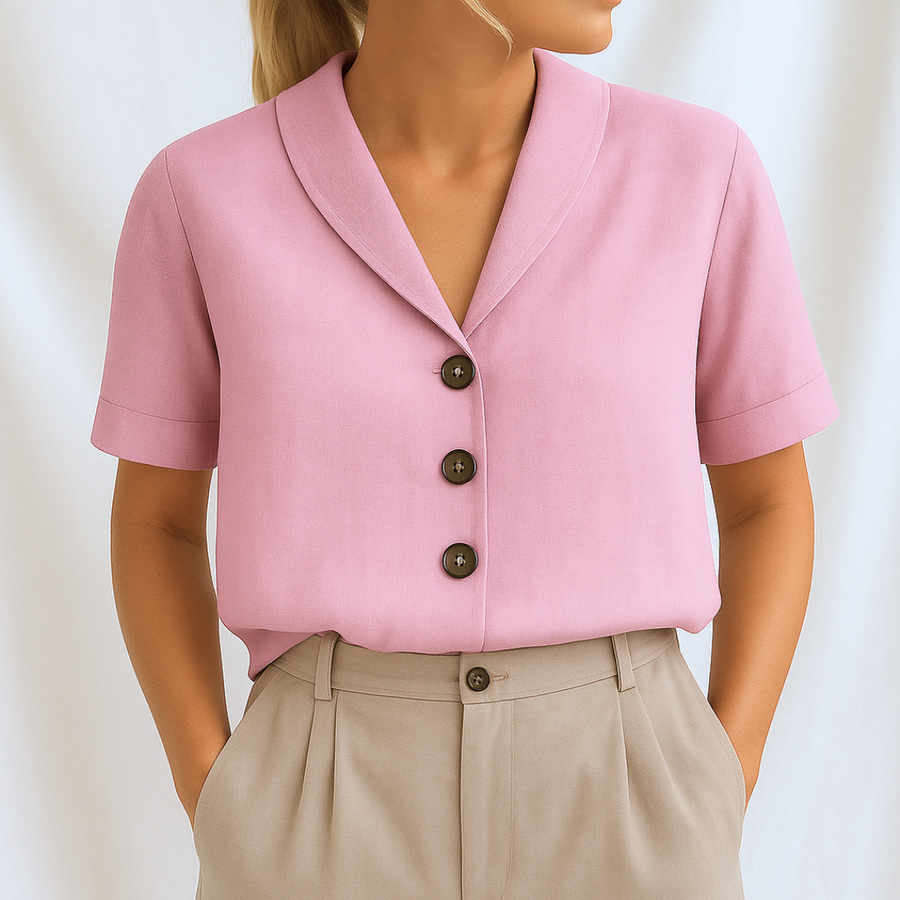 Paula | Exklusive Schlichte Bluse Damen