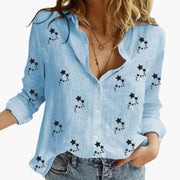 Elegante Bluse mit Blumenmuster für Damen - Stilvoll & Vielseitig
