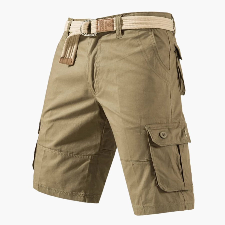 Cargoshorts mit Gürtel und Taschen - für Herren im Freizeitstil