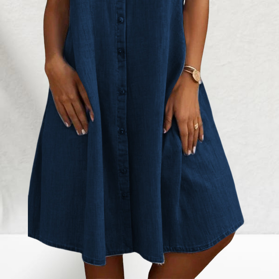 Lea | Feminines Damen Denim-Kleid modern und stilvoll