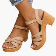 Sandalen Damen - Orthopädische Keilsandalen mit Fußbett