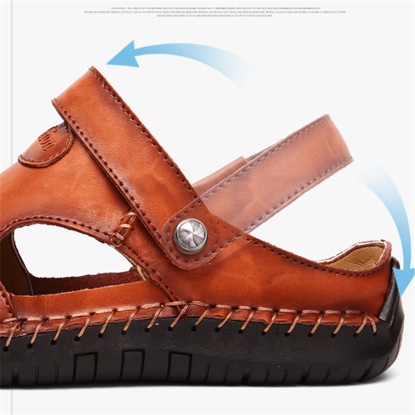 Herrensandalen aus weichem Leder