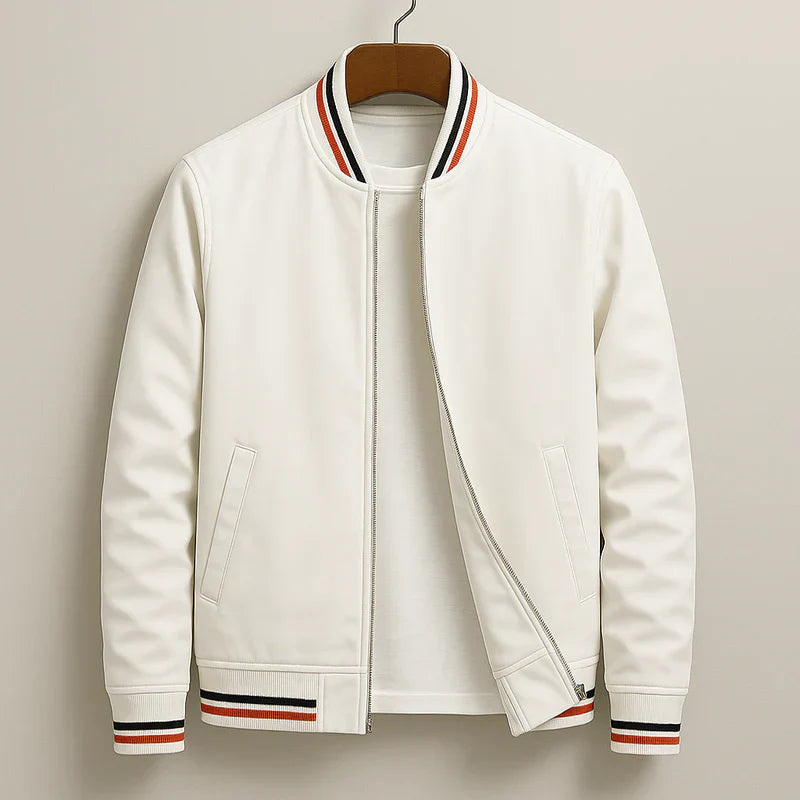 Maverick™ - Stilvolle Gestreifte Bomberjacke