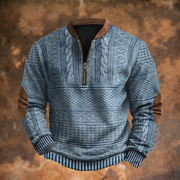 Jürgen  – Strickpullover mit Reißverschlussdetail