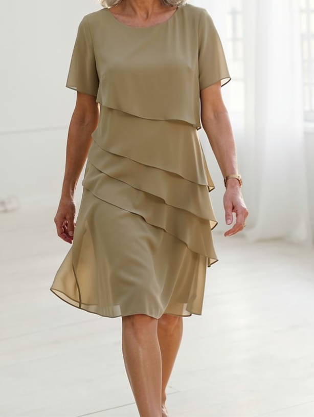 Linda™ - Elegantes Komfort-Rüschenkleid