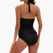 Zweiteiliges Tankini-Set – für Damen mit verstellbaren Trägern