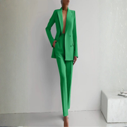 Elke | Damen Zweiteiler Blazer Hosen Set
