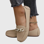 Regine | Damen Kettendetail Slip-On Loafer