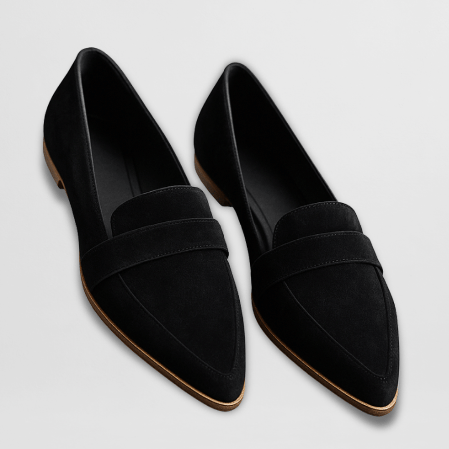 Damen-Loafer aus Wildleder zum Hineinschlüpfen