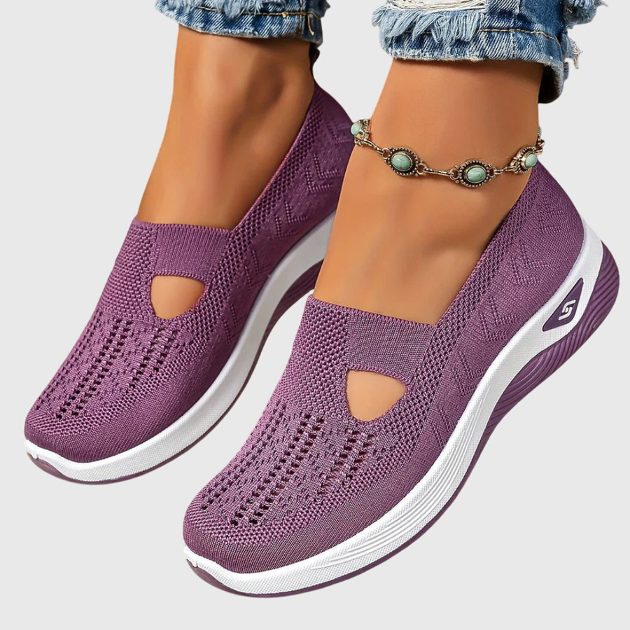 Frieda | Damen Atmungsaktive Slip-On Strick Sneakers