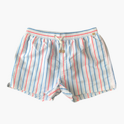 Gestreifte Herren-Badeshorts - mit Tunnelzug und Seitentaschen