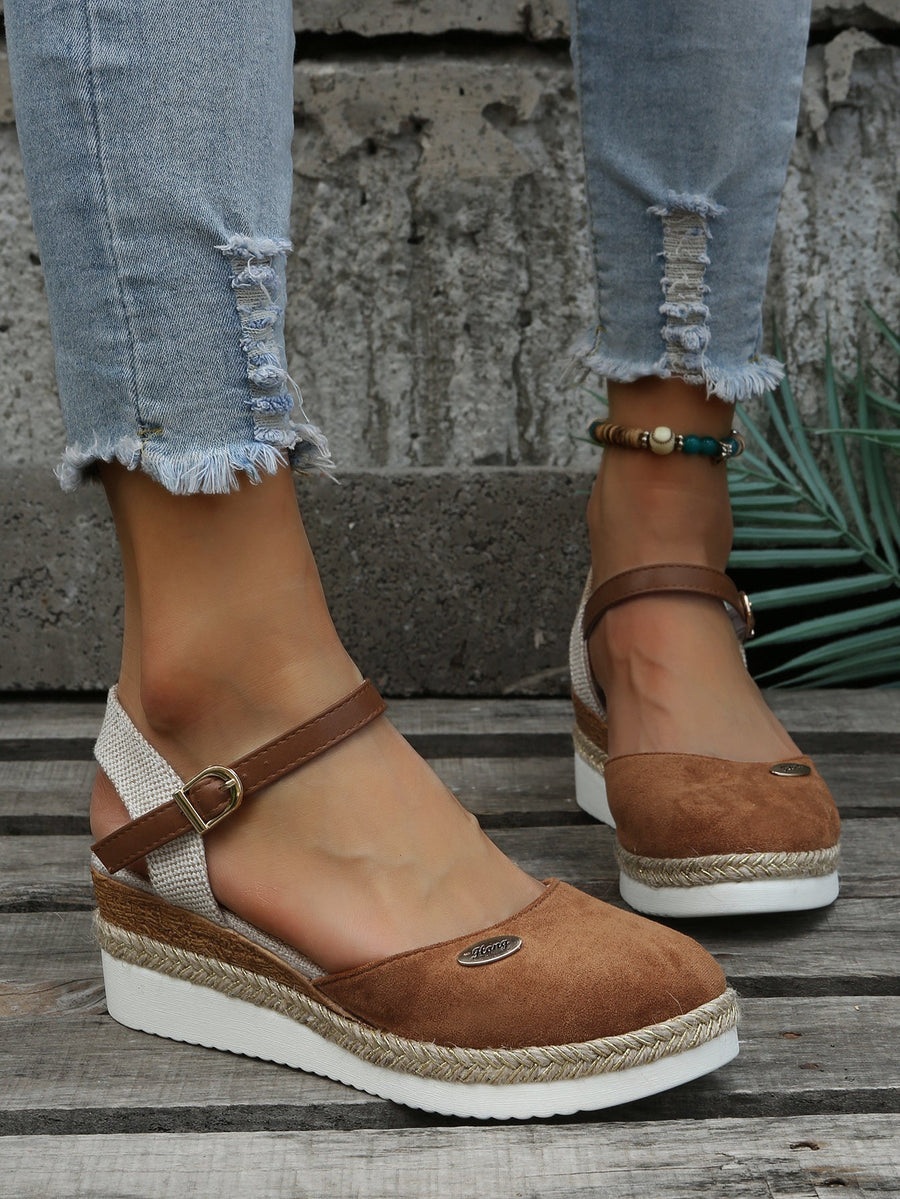 Heidi-Mode | Orthopädische Trendy Braune Espadrilles