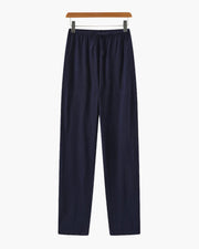 Adrian | Leichte Slim Fit Herren Sommer Leinenhose mit Kordelzug